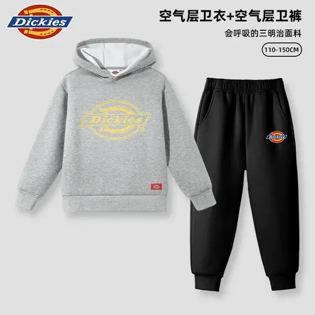 Dickies童装男童秋季套装儿童运动风2025新款上衣女孩连帽卫衣潮A商品大图