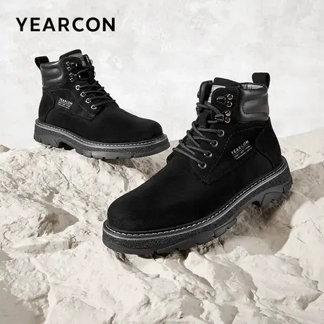 意尔康官方正品男鞋男靴工装靴户外男士马丁靴休闲时尚冬季商品大图