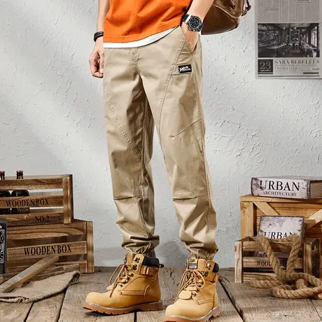 Modi Nick/摩帝尼克宽松潮流运动束脚工装长裤男士百搭潮流休闲裤商品大图