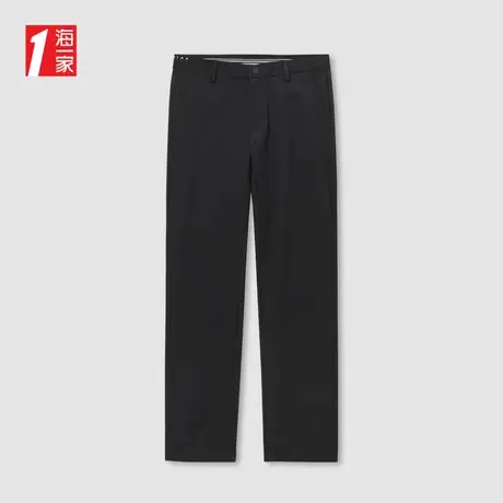 海一家商务休闲长裤2024夏季新款简约中腰中年男士休闲裤商品大图