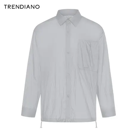 TRENDIANO衬衫型防晒衣2024年春季新款UPF50+防晒服宽松休闲外套商品大图