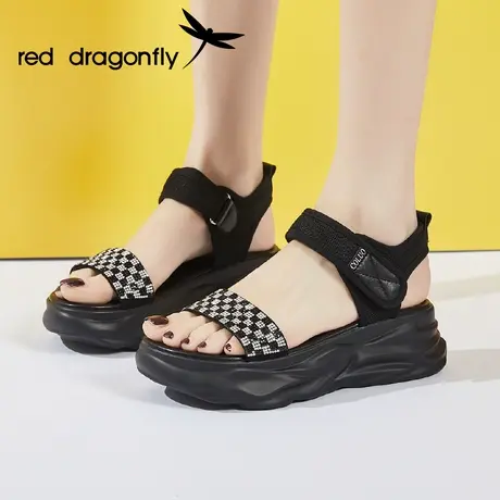 红蜻蜓夏季女士凉鞋女款2023年新款夏天厚底运动鞋子女夏女鞋商品大图