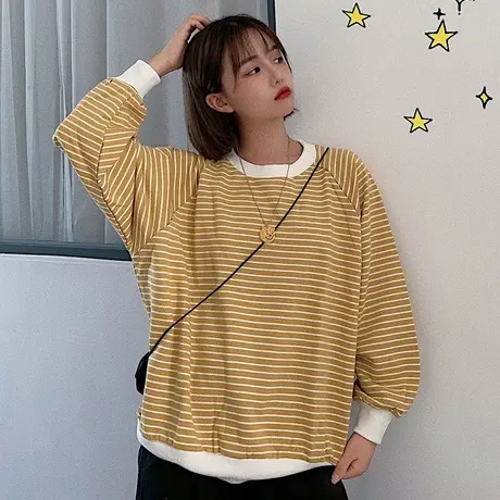 waitmore卫衣女春秋2019韩版潮ins宽松bf慵懒风薄款超火cec外套女商品大图