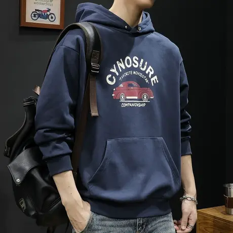 连帽卫衣男秋冬款外套男士大码重磅秋季2023新款袋鼠兜上衣长袖潮商品大图