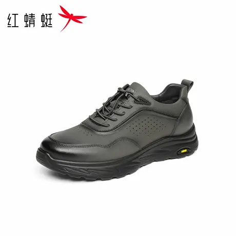 红蜻蜓休闲皮鞋2025秋季新款男鞋厚底户外徒步旅行鞋休闲爸爸鞋子商品大图