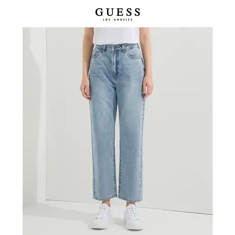 【38上新季】GUESS款女士舒适宽松直筒牛仔裤商品大图