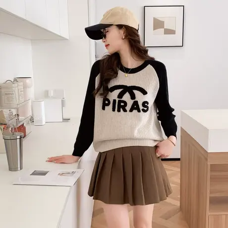 毛衣女秋冬2023新款上衣外穿内搭小个子日系慵懒宽松打底针织衫女商品大图