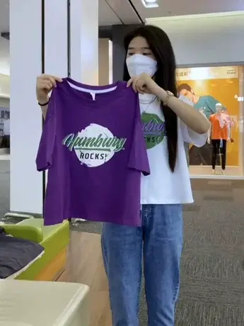 爆款字母印花短款五分短袖T恤女2023夏季新款韩版宽松小个子上衣商品大图