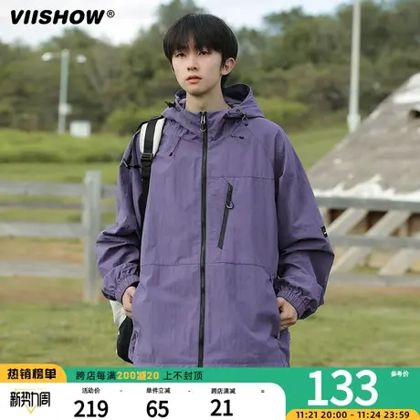 VIISHOW机能冲锋夹克春秋美式季三防宽松潮牌工装运动夹克外套男商品大图