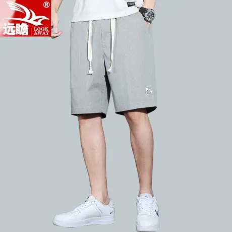 夏天薄款冰丝休闲短裤男夏季宽松直筒五分裤男士中裤5分裤子男款图片