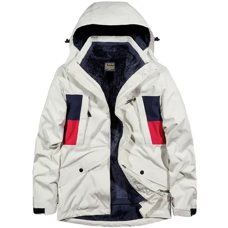 VIP秋冬季冲锋衣男女款三合一潮牌两件套加绒加厚外套户外登山服商品大图