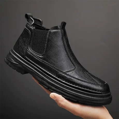 雨鞋男款时尚钓鱼水鞋厨房防滑鞋厨师套鞋户外劳保雨靴男士防水鞋商品大图