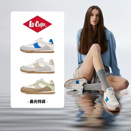 LeeCooper德训鞋女2025春季新款厚底透气运动休闲鞋低帮轻便女鞋商品大图