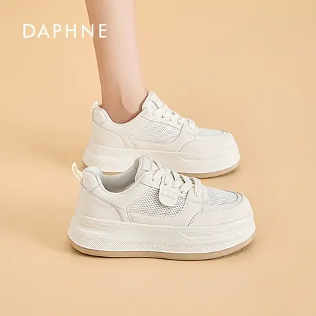 达芙妮网面透气小白鞋女2025夏季新款时尚百搭板鞋软底运动休闲鞋图片