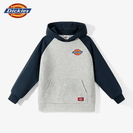 Dickies童装男童卫衣男孩秋款撞色拼接运动上衣儿童秋季连帽上衣A图片