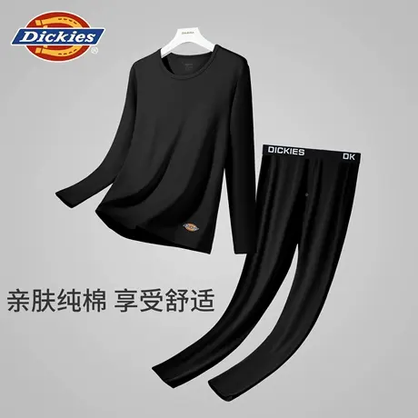 Dickies秋衣秋裤套装男纯棉保暖内衣男款青少年男士长袖长裤薄款商品大图