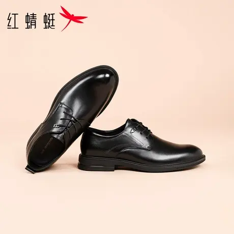 红蜻蜓男士皮鞋英伦风年轻款男鞋商务正装皮鞋内增高新郎结婚鞋子商品大图