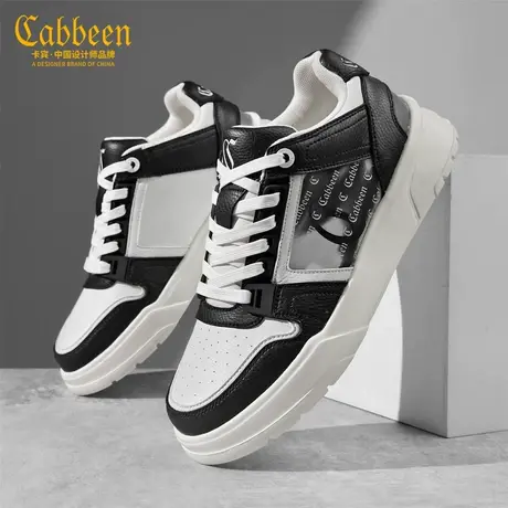 Cabbeen/卡宾新款秋季男鞋厚底男士百搭运动时尚厚底运动休闲板鞋商品大图