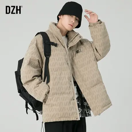 男士日式棉衣男冬季加厚满印外套ins潮冬潮牌棉服2023年新款棉袄图片