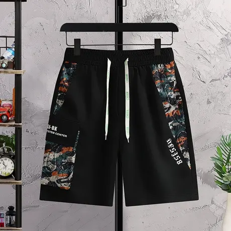 工装短裤男士2023新款夏季薄款外穿潮流宽松休闲青年男装五分裤子商品大图