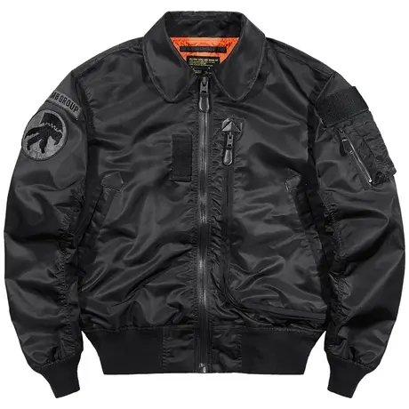 VIP多口袋ma1飞行员夹克男大码宽松翻领工装外套刺绣潮牌棒球服潮商品大图