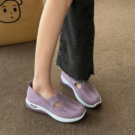 春夏老北京布鞋女单鞋透气舒适妈妈鞋软底防滑中老年鞋平底健步鞋商品大图