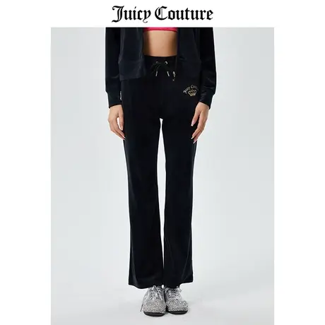 Juicy Couture橘滋休闲裤女2023春季新款美式复古微喇天鹅绒长裤商品大图