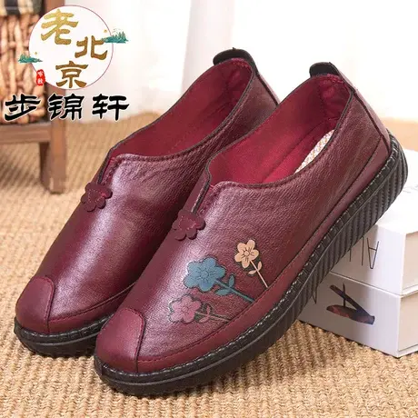 老北京布鞋女新款旗舰店官方妈妈鞋子春秋款中老年舒适奶奶鞋平底商品大图