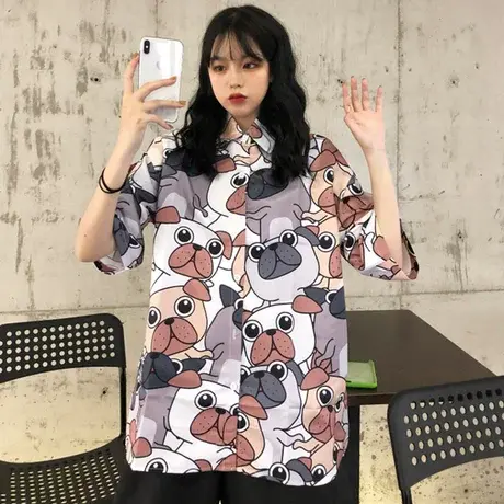 衬衫女复古港味设计感小众轻熟心机洋气百搭仙女范上衣冷淡风衬衣商品大图