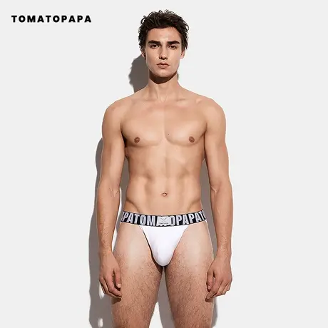 TOMATOPAPA欧美风X系列高开叉三角内裤男生防夹臀运动风健身底裤商品大图