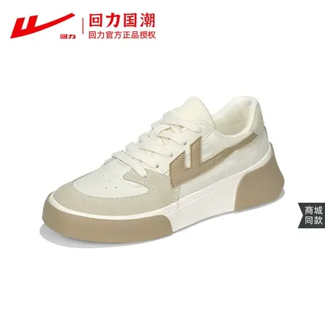 回力帆布鞋女秋冬2023新款百搭复古休闲鞋增高软底透气板鞋ins潮商品大图