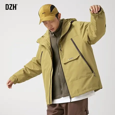 男士三合一冲锋衣男女摇粒绒外套户外进藏登山服男款防风防水夹克商品大图