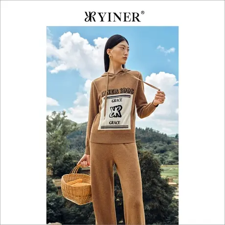 YINER音儿专柜女装2022冬季新款毛针织衫8C32506150商品大图