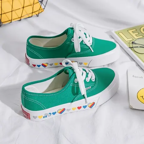 帆布鞋女学生韩版ulzzang百搭鞋子女2021新款小白鞋女ins网红潮鞋商品大图