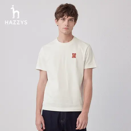 【龙年限定】Hazzys哈吉斯2024春季龙年T恤衫男短袖男T潮流休闲潮商品大图