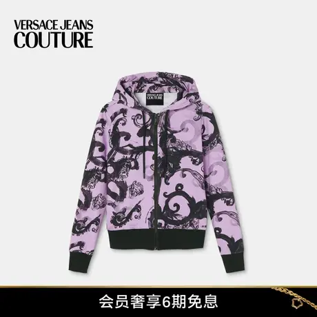 【春夏新品】VERSACE JEANS COUTURE 女士拉链连帽衫商品大图