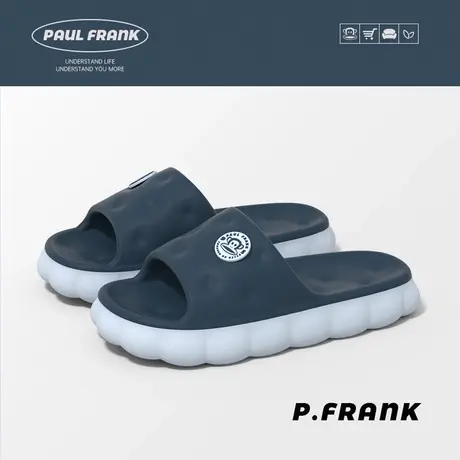 大嘴猴云朵拖鞋夏季外穿家居时尚潮流防滑踩屎感高级感凉拖鞋男士商品大图