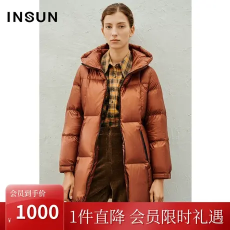 恩裳2023春款新款时尚收腰小众设计感女款鹅绒休闲羽绒服商品大图