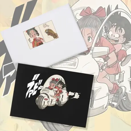 秀洛七龙珠衣服布尔玛孙悟空重机车卡通动漫t恤纯棉半袖宽松体恤商品大图