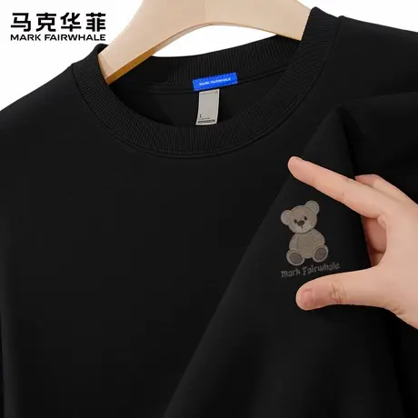 马克华菲长袖男款卫衣2025新款秋季潮牌美式上衣男士宽松打底衫X商品大图