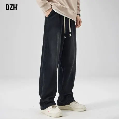 男生纯棉牛仔裤男长裤直筒春秋款2025新款休闲裤子男款美式老爹裤图片