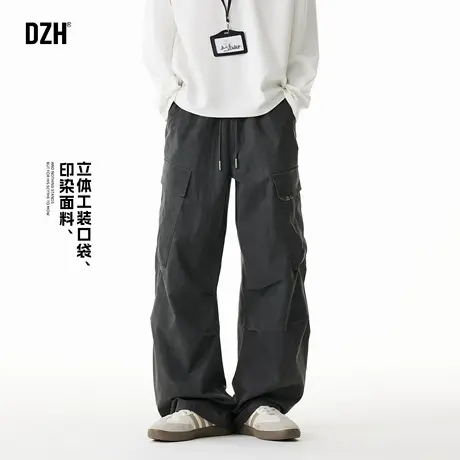 男士美式工装裤男款2025新款青少年裤子直筒宽松长裤休闲裤脏脏裤商品大图