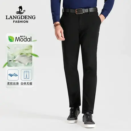 【含莫代尔】浪登男士休闲裤2023秋冬直筒休闲百搭易打理工装长裤商品大图