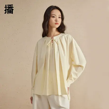 【百亿补贴】播立体压褶褶皱感衬衫DDR2HD5627图片