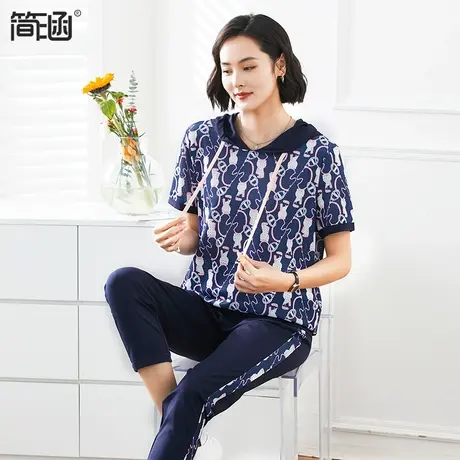 【凉感高弹】胖妹妹显瘦套装简涵高端轻奢大码女装夏装新款2023年图片