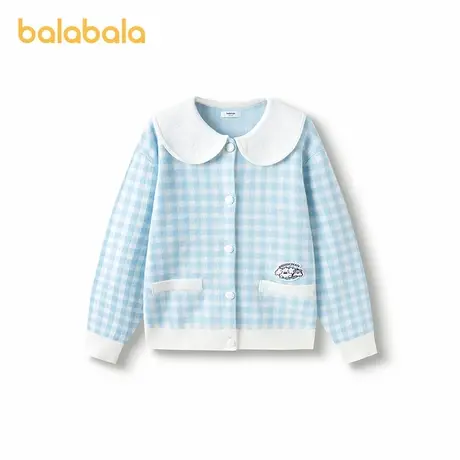 巴拉巴拉2025新款春季儿童毛衫女童针织洋气时髦中大童绝美开衫潮图片