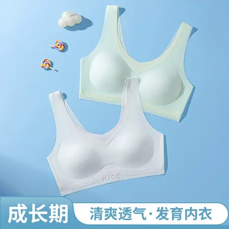 顶瓜瓜少女内衣女童发育期小学生儿童内穿小背心女孩二阶段文胸商品大图
