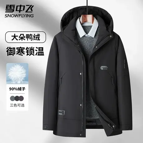 雪中飞男士羽绒服内胆2025新款冬季立领子连帽外套百搭鸭绒服上衣商品大图