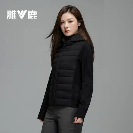 雅鹿拼接羽绒服女冬季2025新款鸭绒排骨羽绒外套冬装爆款加厚保暖图片