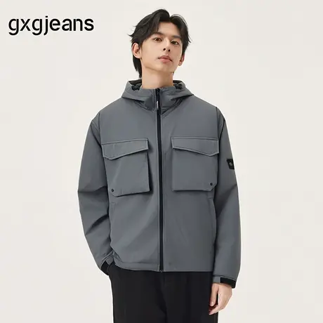 gxg.jeans男装秋季新款连帽夹克外套J24X213118图片